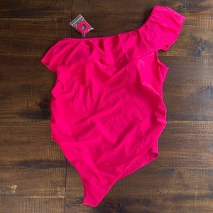 Motherhood maternity swimsuit. Worn once, in like new condition. Size large.